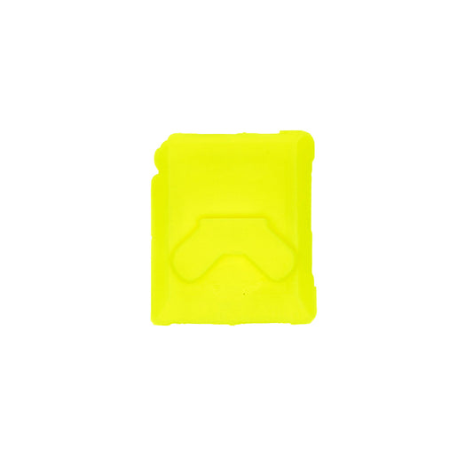 Removable Waste Yellow flip flop frame close-up rear view 